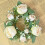 Artificial Rose Candle Ring Red Rose Eucalyptus 1 Pack 6