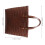 Boho Lysebrun Skulderveske PVC Vevd Stor Innside 6