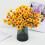 Konstgjorda Sunset Mums med eukalyptus – UV-resistenta 1