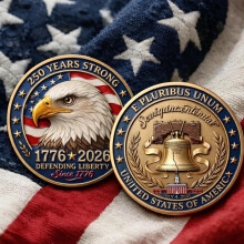 Final Cent Commemorative Keepsake Decorations, Nostalgic Historical Collectible Keepsake Ornaments, Retro Room Showcase Decoration, 1.6Inches