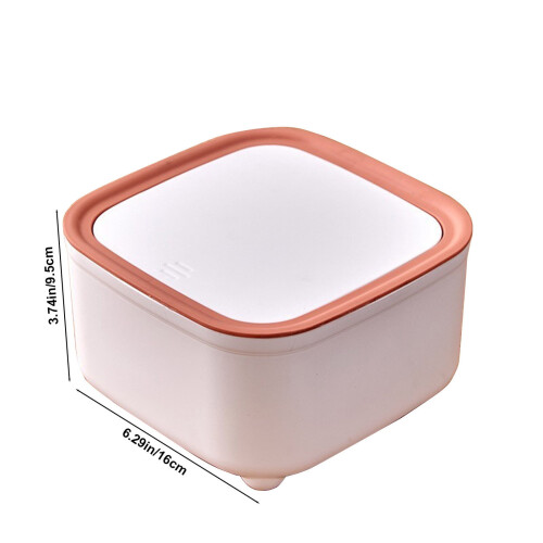 Runder Slim6L-Abfalleimer mit Push-Open-Deckel 2