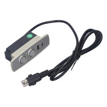 ABS 9.5cm 2-Button 5-Pin Recliner Controller USB5A