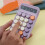 Mechanical Switch Calculator with Large LCD Display Big Button, Mini Cute Calculator 4 Function Basic Calculators for School Home Office Business 2