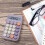 Mechanical Switch Calculator with Large LCD Display Big Button, Mini Cute Calculator 4 Function Basic Calculators for School Home Office Business 5