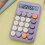 Mechanical Switch Calculator with Large LCD Display Big Button, Mini Cute Calculator 4 Function Basic Calculators for School Home Office Business 6