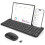 CTU-301 Bluetooth+2.4G Keyboard & Mouse Combo w/ Tablet Holder, compatible with iPad/MacBook/Windows/iOS/Android, Black 1