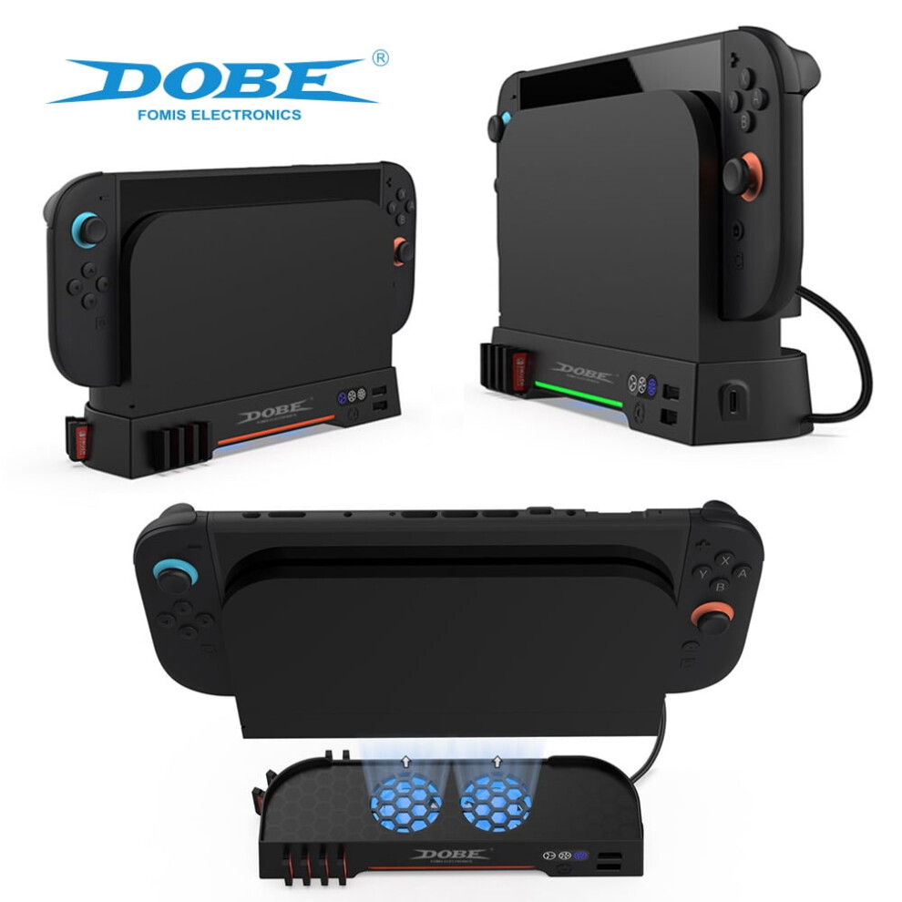 Compatible With Nintendo Switch 2 Dock Cooling Fan – Rgb, 10-Slot Storage, Quiet 3-Speed Cooler To Prevent Overheating In Tv Mode 9426043186166