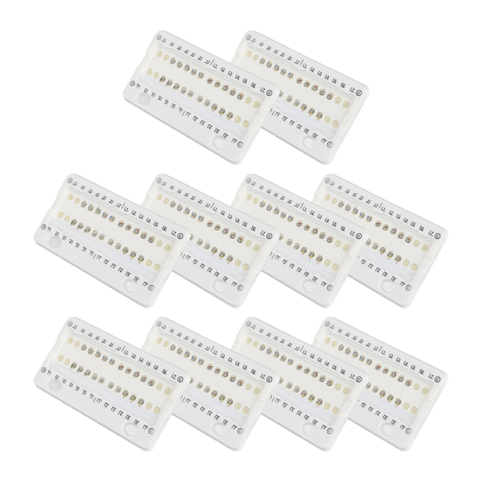 200pcs Metal Tooth Brackets Braces 0.018inch Bondable with 345 Hooks