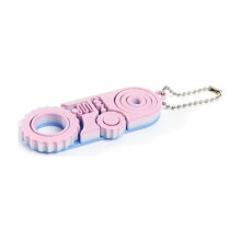Brelok do kluczy Fidget Toy drukowany w 3D z wirującą strukturą 2 szt.