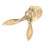 Bunny-Shaped Golden Brass Cabinet Knob, 1 Piece 5