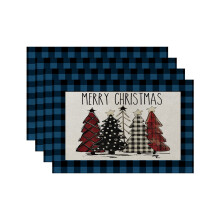 4PCS Placemats for Festive Meals Place Mats Festive Placemat Table Mats for Christmas Holiday Dining Placemats