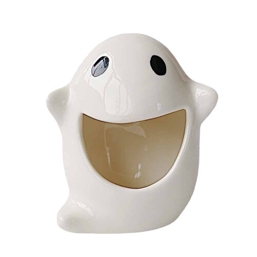 Ceramic Ghost Candle Holder 3.74 x 4.14 in 1