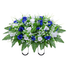 Fiori artificiali a forma di sella per cimitero – 34 rose