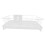 White PP and Metal Dish Drying Rack with Cutlery Organizer 5