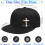 Miesten musta litteä lippis Snapback-logolla 2