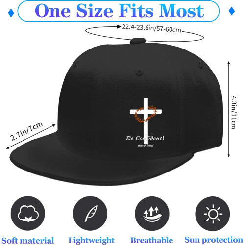 Miesten musta litteä lippis Snapback-logolla 1