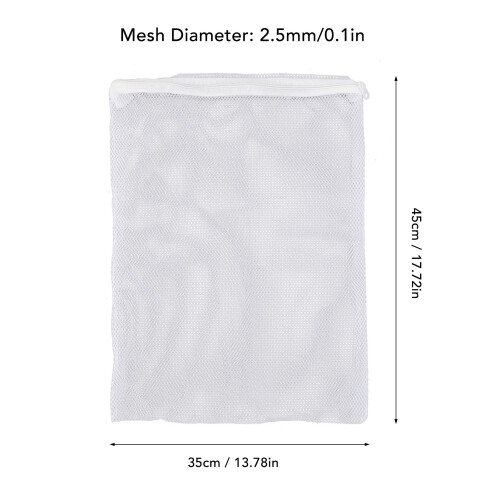 10PCS White Nylon Aquarium Filter Bags 35x45cm 1