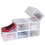 6Pcs Collapsible Shoe Box Stackable Shoe Storage Bin Transparent Dustproof PP Shoe Organizer Container 2