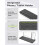 CTU-301 Bluetooth+2.4G Keyboard & Mouse Combo w/ Tablet Holder, compatible with iPad/MacBook/Windows/iOS/Android, Black 3