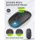 CTU-301 Bluetooth+2.4G Keyboard & Mouse Combo w/ Tablet Holder, compatible with iPad/MacBook/Windows/iOS/Android, Black 5