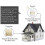 (Style D, Silver) Self-powered Wireless Doorbell No Battery Required Ring Chime,1 Transmitter+1 Receiver/EU Plug 2