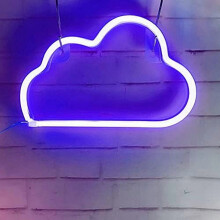 Neon Night Light, LED Neon Signs Night Light Clouds Neon Lights Neon Lights for Kids Bedroom Battery USB Operated