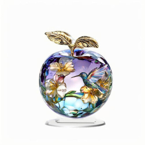 Handmade Hummingbird in Bottle Table Ornament
