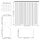 Orange Polyester Shower Curtain Set with Mat, U-Shaped Mat, 3