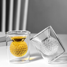 Double-Wall Borosilicate Glass Cup, Clear Insulated Tumbler