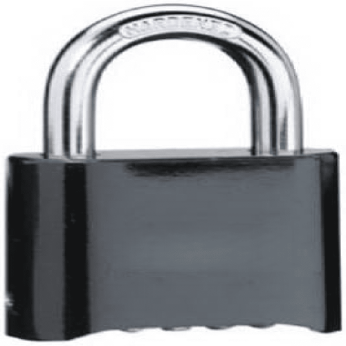 Die-Cast Combination Padlock Black (2-Pack) 1