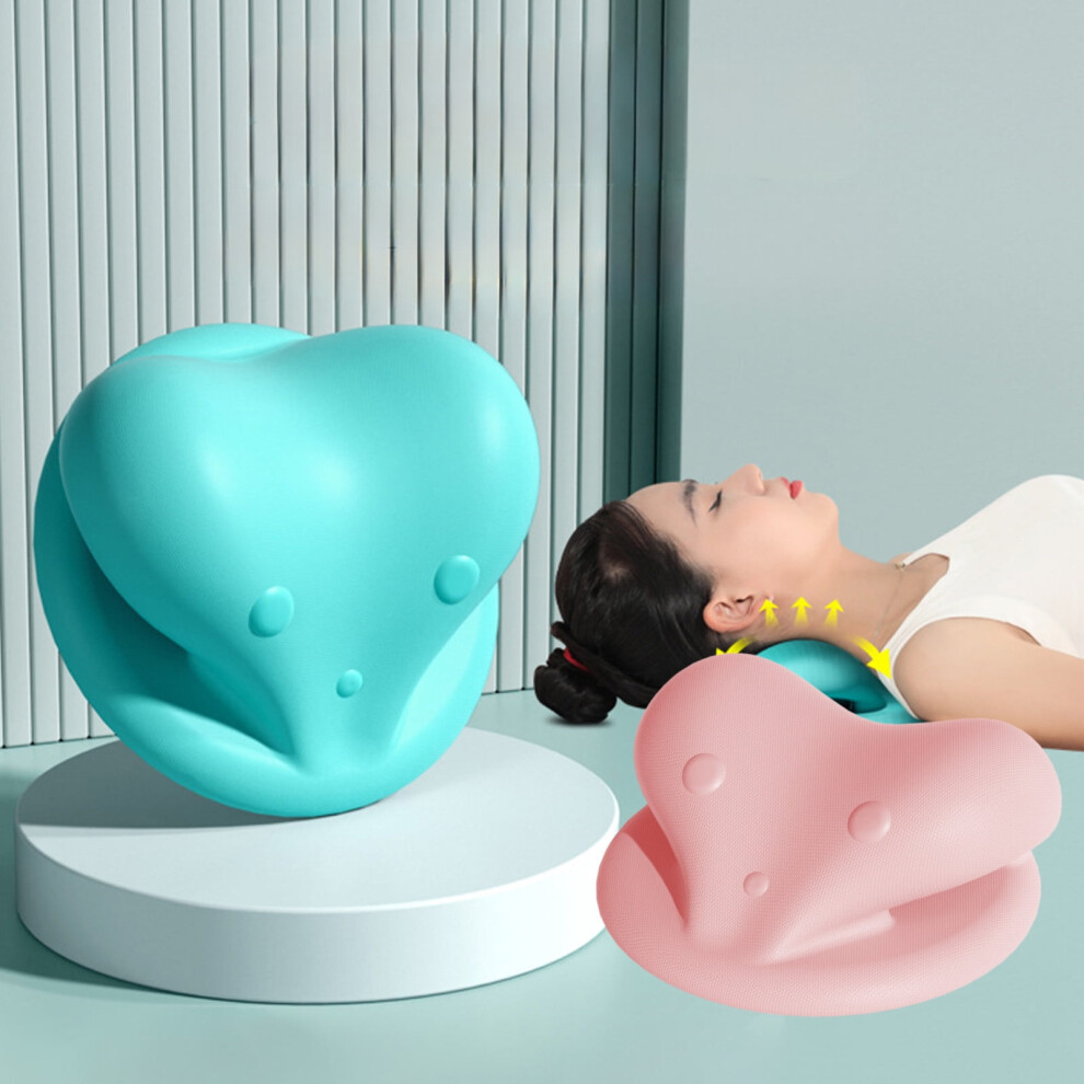 Green Cervical Massager Gravity Shiatsu Neck Massage Pillow Shoulder And Neck Repair Pillow Traction Corrective Massage Pillow