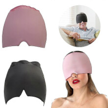 (Pink) Headache And Migraine Relief Cap, Headache Ice Mask ,sleep Mask Relief Ice Hat