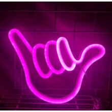 LED Neon Lights – Finger-Shaped, Battery/USB Powered, Compatible with Home, Kids Room & Party Decor
