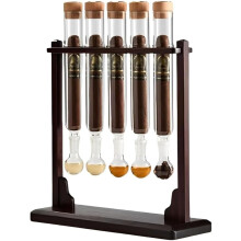 Cigar Flavor Injector Humidifier Kit Glass Tube Wooden Base