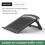 Folding tablet computer cooling bracket, triangle stable, silicone non-slip design, hollow heat dissipation, ABS material. 1
