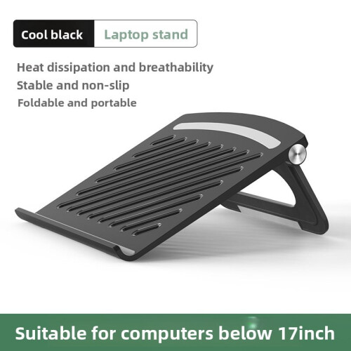 Folding tablet computer cooling bracket, triangle stable, silicone non-slip design, hollow heat dissipation, ABS material.