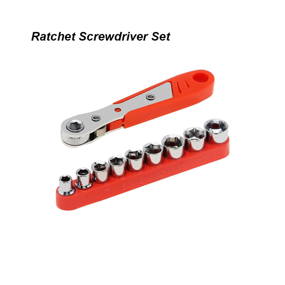 Right Angle Ratchet Wrench Set Metric 90-Piece 974856859214