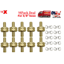 Kit de réparation de tuyau en laiton, 3/8" mâle/femelle, lot de 10