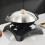 Black Iron Wok with Double Handles, 25 cm 1