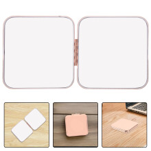 Travel Makeup Mirror Rose Gold Magnifying Square Compact for Vacation Daily Use 1Pack