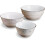 Ensemble de 3 bols de service Treillis blancs 1