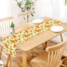 Easter Linen Table Flags with Bunny & Egg Print – Vintage Holiday Home Decor, Compatible with Easter Table Settings