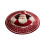 3D kerstkleed: ronde mat met kerstman en kabouter, gewatteerd 1