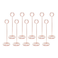Porte-numéros de table, supports photo en fil métallique, 10 pièces