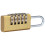 Sturdy Solid Brass Combination Padlock with Dials Code Hardened Steel Shackles for Cut Resistance Safeguarding 1