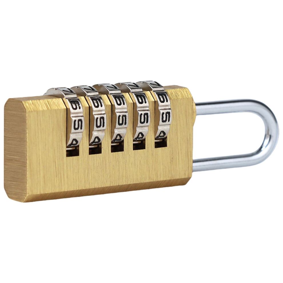 Sturdy Solid Brass Combination Padlock With Dials Code Hardened Steel Shackles For Cut Resistance Safeguarding 9426043092887