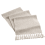 Beige Farmhouse Table Runner with Tassels 72 in 1