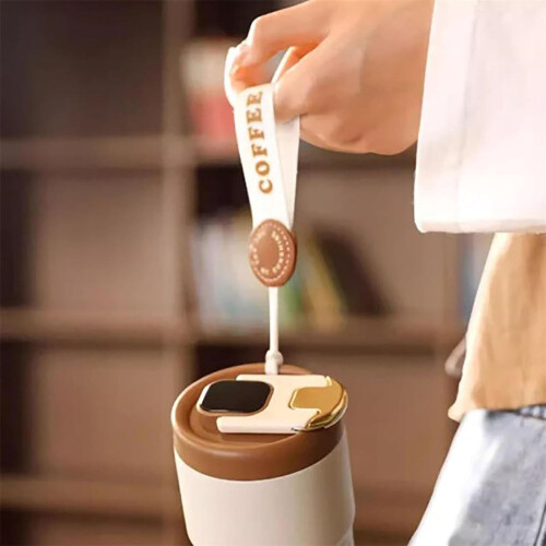 Smart kaffekopp rostfritt stål 450ml med temperatur 2