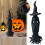 Vintage Witch Statue Resin 30cm Bucket Tree Design 1