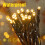 66ft Maple Leaf LED String Lights – 200 Warm Yellow Bulbs 4